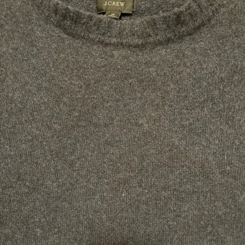 J. Crew Men’s Blue Merino Wool Blend Crewneck Sweater Preppy Old Luxury Medium.